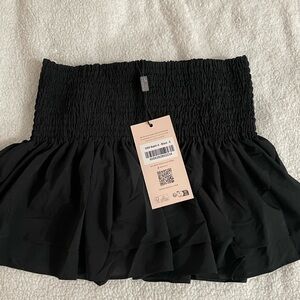 NWT Oh Polly Black Smocked Mini Skirt